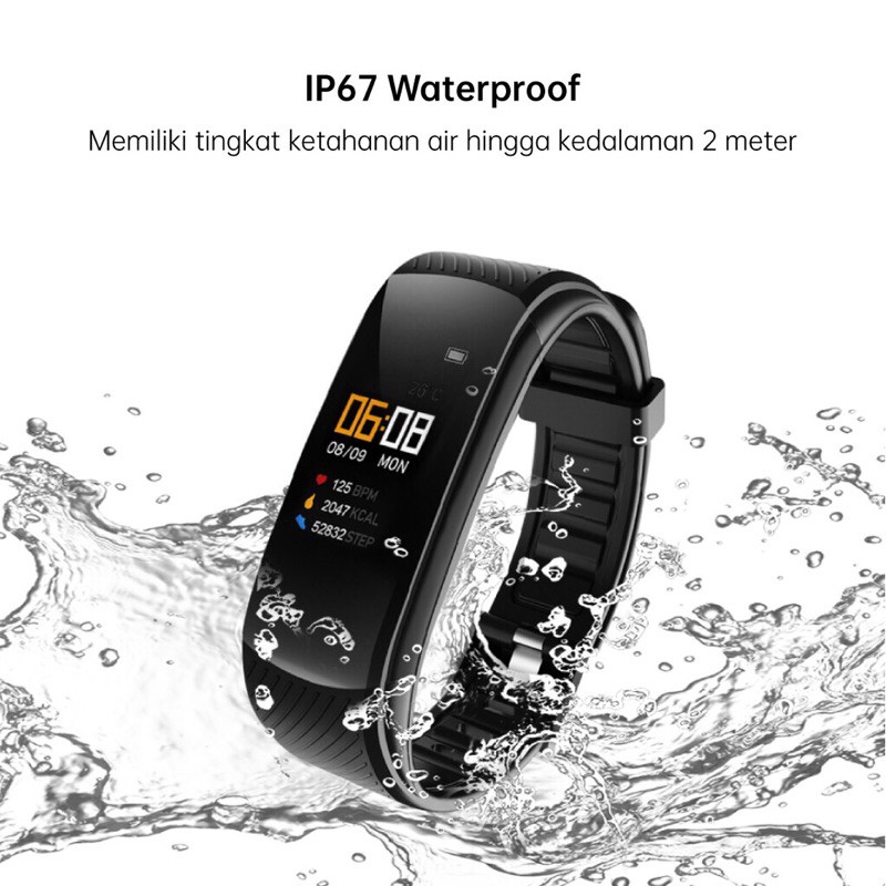 OASE Smartwatch Waterproof IP67 Smartband Health Monitoring Watchband Garansi Resmi 1 Tahun H10B