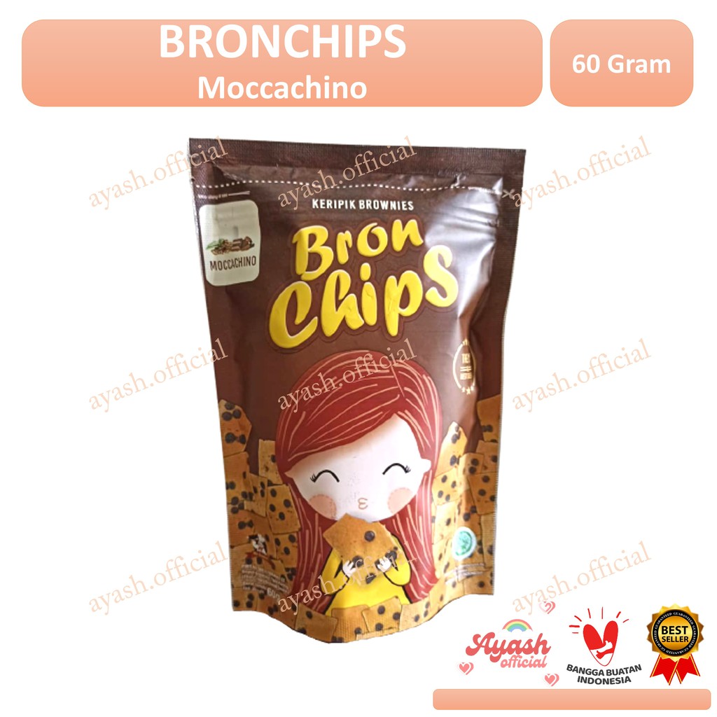 

Kripik Brownise BRONCHIPS MOCCACHINO Kripik Kering