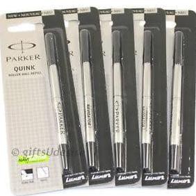 

Refill isi ulang Parker Roller Ball Quink Medium 0.7 Black & Blue - Hitam