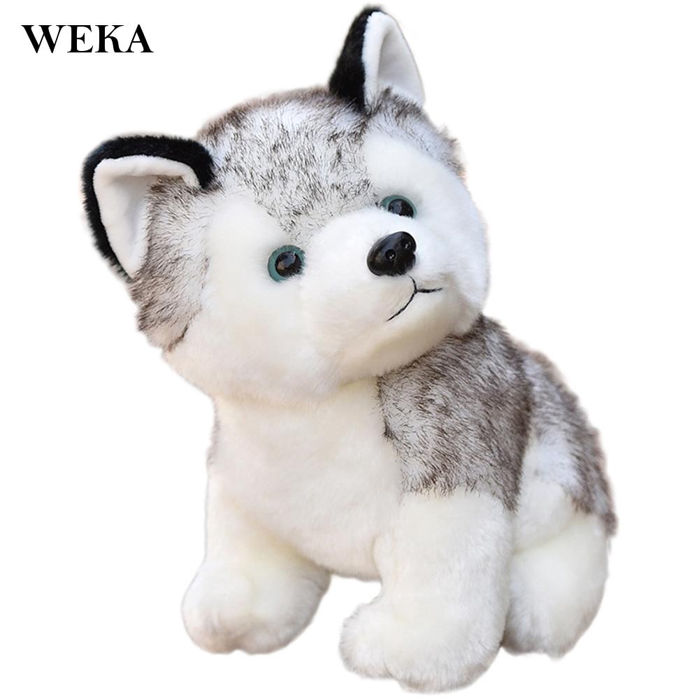 Boneka Anjing Husky Realistis Bahan Plush Shopee Indonesia