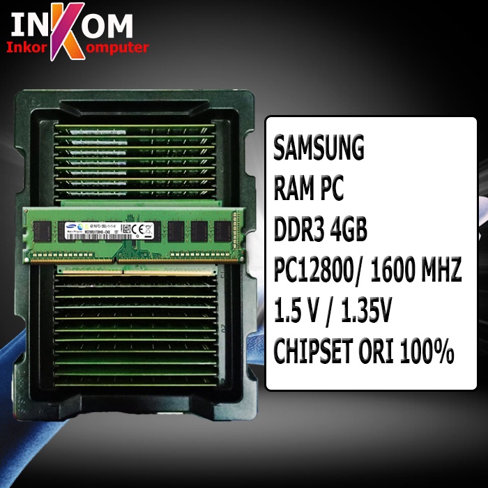 RAM MEMORY PC/KOMPUTER DDR3 4GB PC 10600 12800