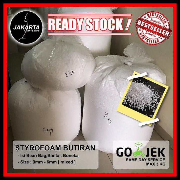 TERMURAH STEROFOAM Butiran EPS isi BEAN BAG STYROFOAM EPS