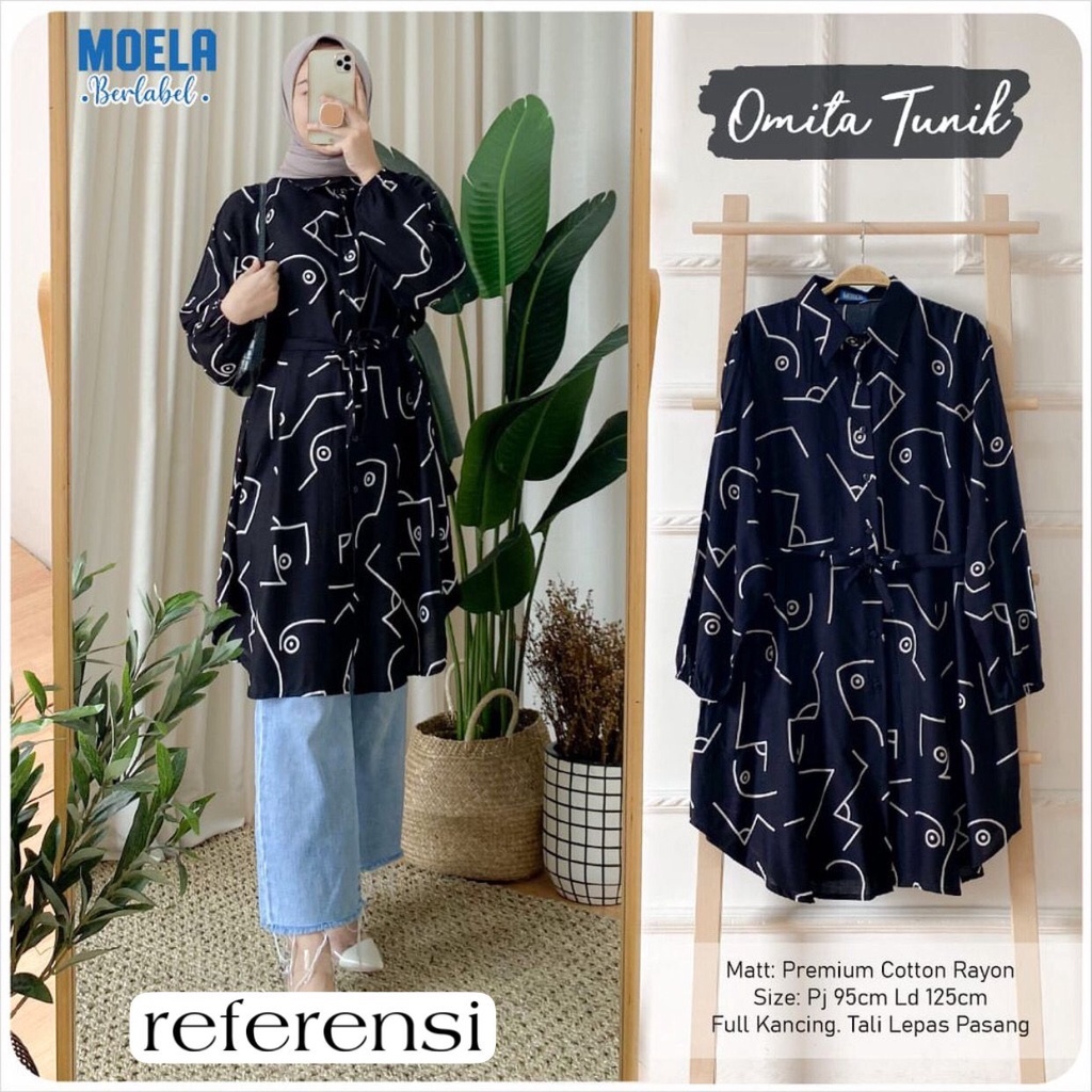 Jual Tunik Jumbo Ld Atasan Big Size Xxl Xxxl Xxxxl L Motif Omita Free