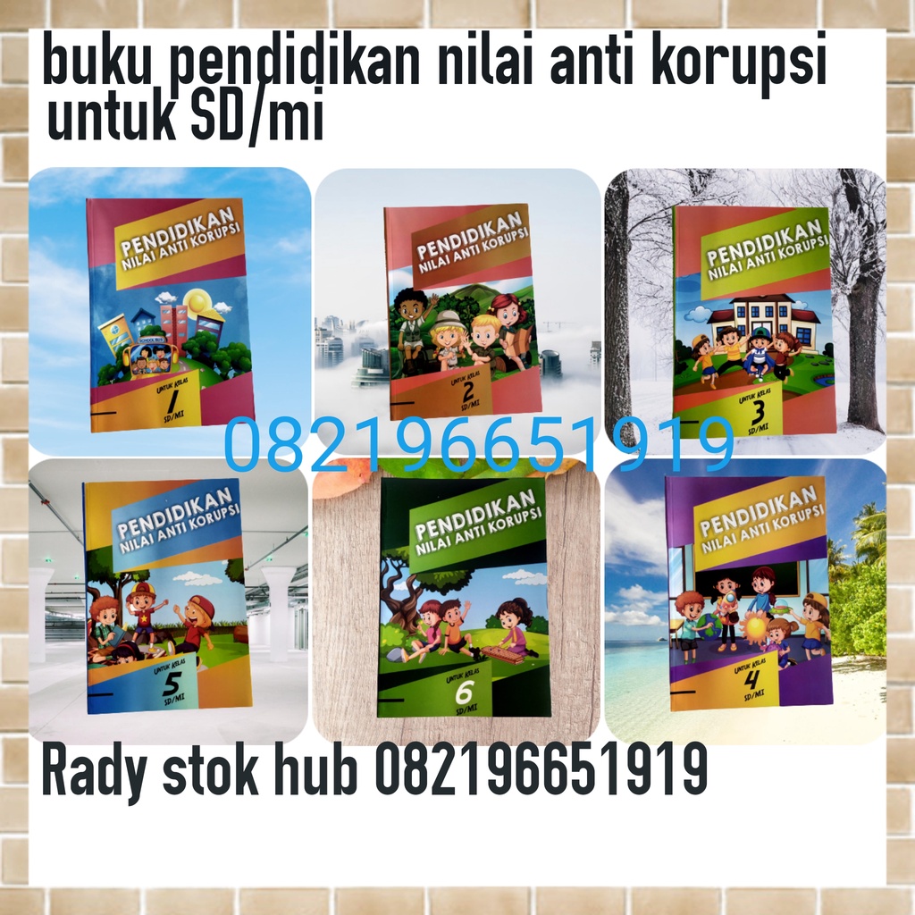 ORI harga satuan buku teks pendidikan nilai anti korupsi untuk SD kelas 123456 penerbit graha media