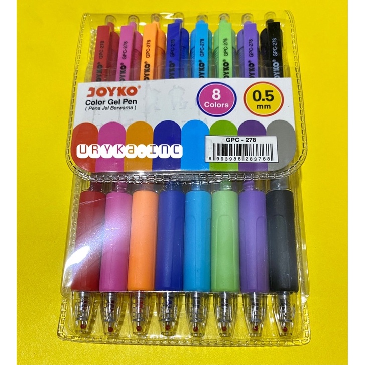

JOYKO Color Gel Pen 8 Colours