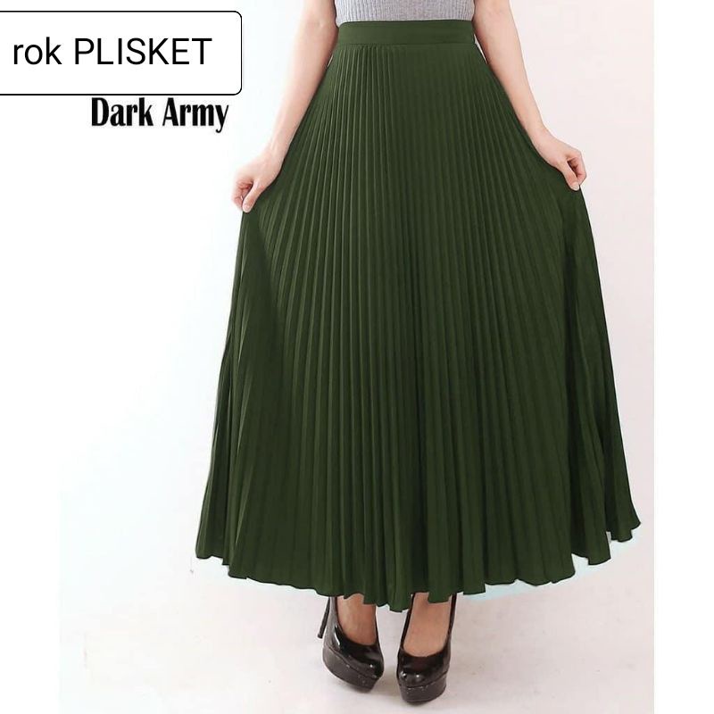 Rok plisket mayung hyget maxi skirt Rok wanita Mayung// muat bb 40-95 kg