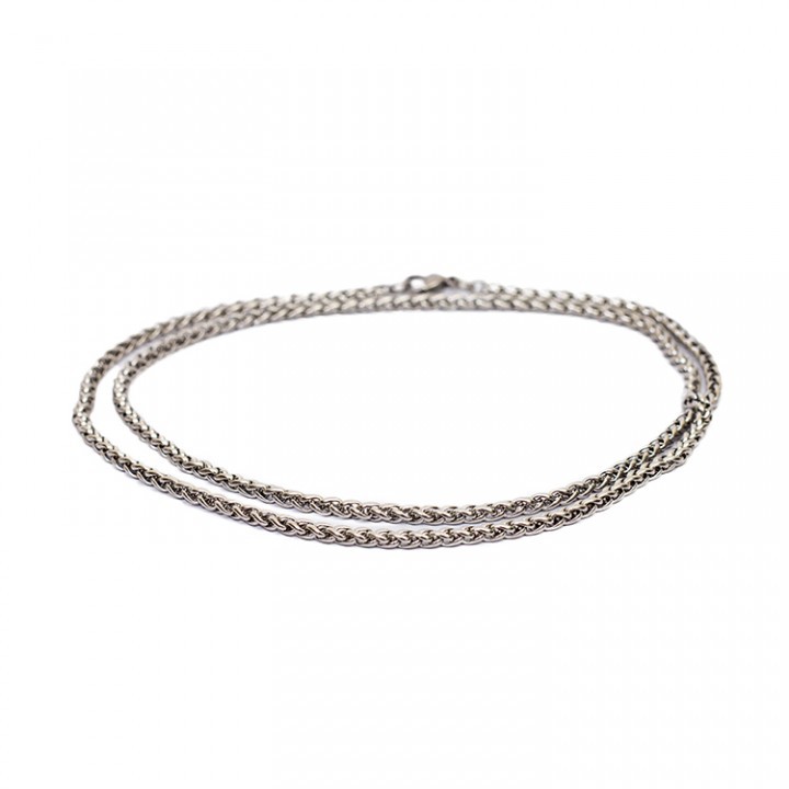 Kalung Stainless Polos 3mm - M1 / Aksesoris Baju / Perhiasan