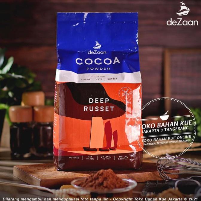 

DeZaan - Pure Cocoa Powder Deep Russet 1kg Cokelat Bubuk Murni ---NEW---