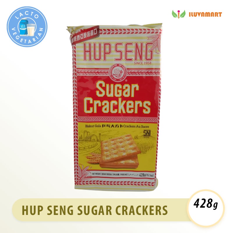 

Hup Seng SUGAR CRACKER 428gr Biskuit Gula Ping Pong Manis