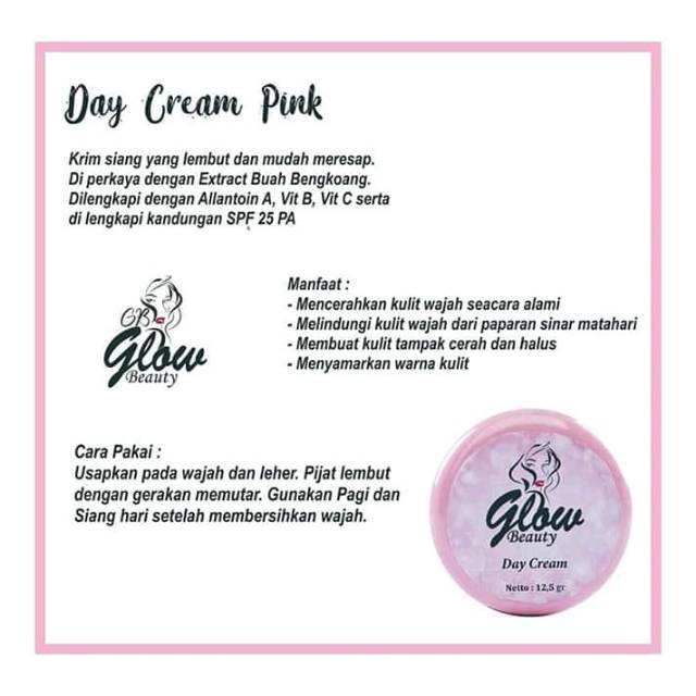 Glow beauty Day Cream Pink