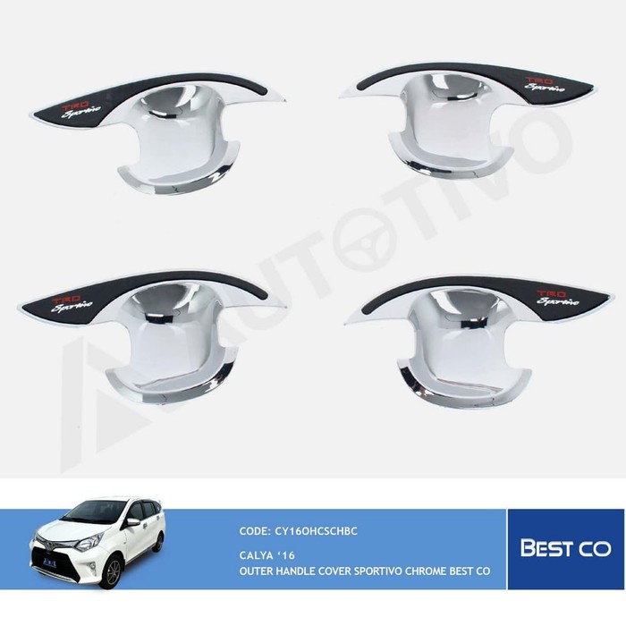 Outer Cover Mangkok Calya Sigra 2016 2018 2021 TRD Sportivo Hitam Chrome