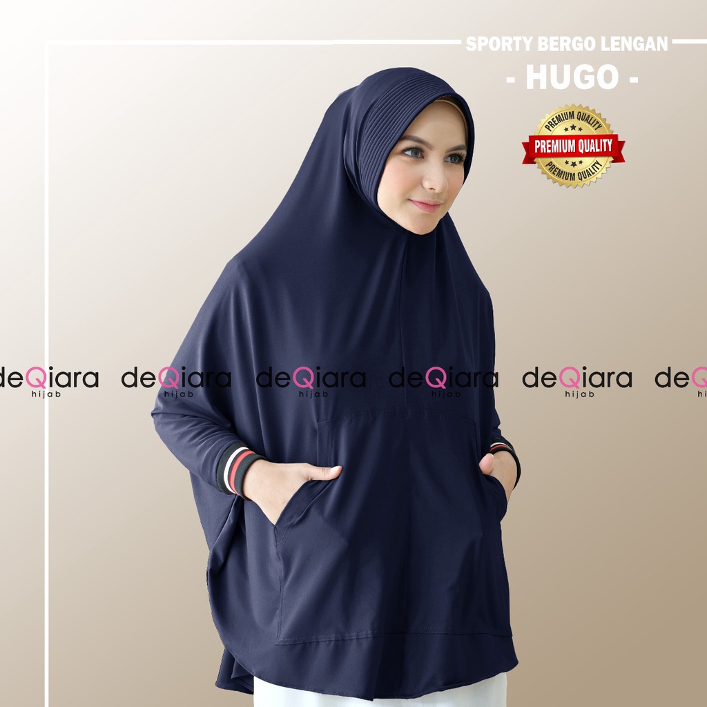 Jilbab Instan Bergo Hugo Sporty Lengan Ori Deqiara-1