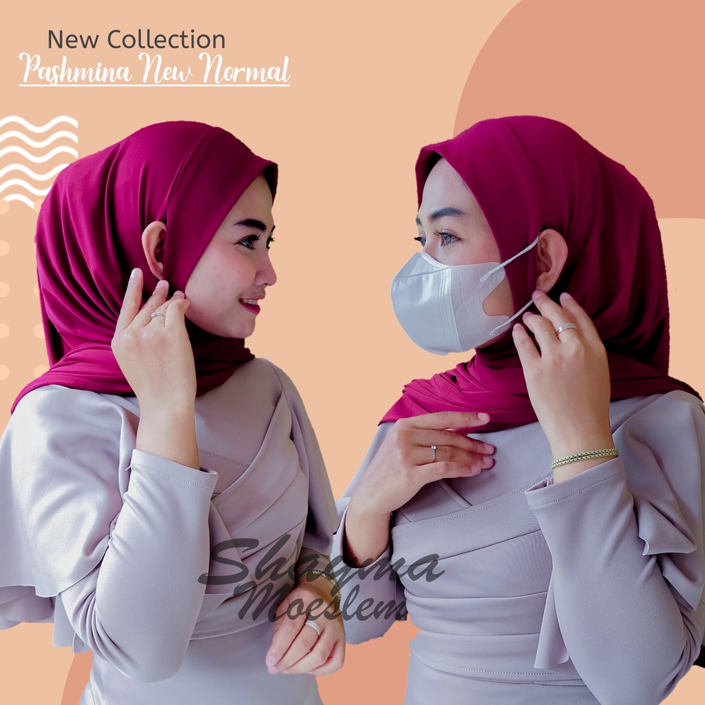 Pashmina Masker Instan Lubang Telinga / Pashmina Instan New Normal