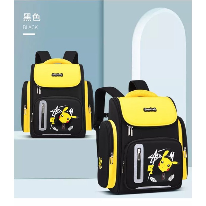 Mochillastore - Tas Sekolah Ransel Anak SD - SMP Tas Ransel Gendong Laki-laki Perempauan Tas Motif Karakter Kartun Pokemon Tas Populer Tas Termurah