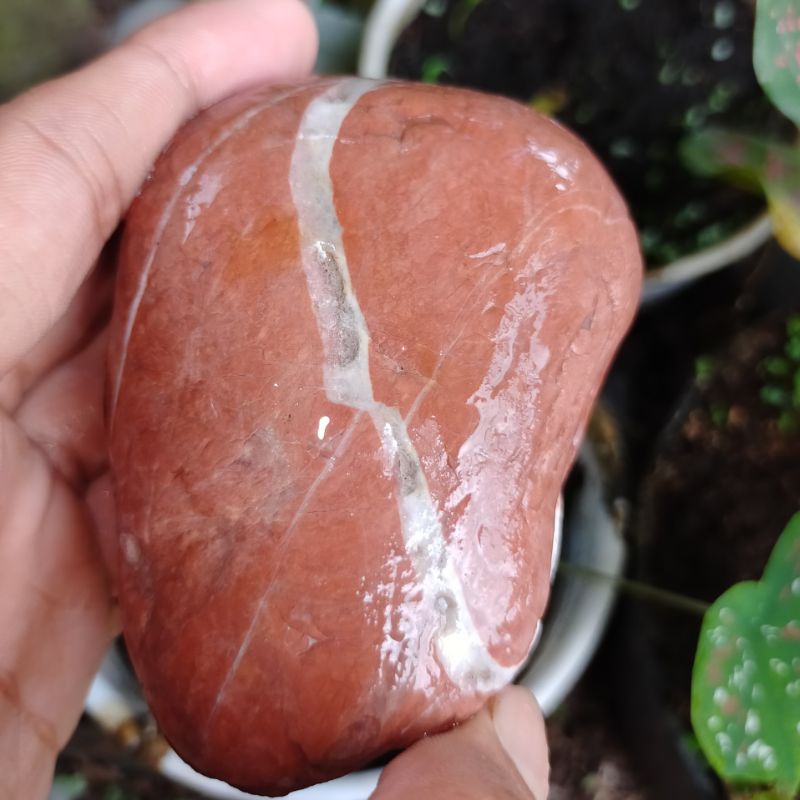 batu bahan akik merah garis putih antik bkn ruby safir yakut giok wulung opal zamrud