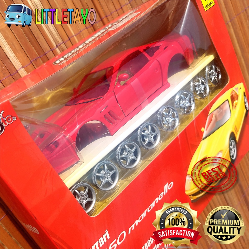 MAISTO Skala 24 FERRARI 550 MARANELLO MERAH MODEL KIT ASSEMBLY