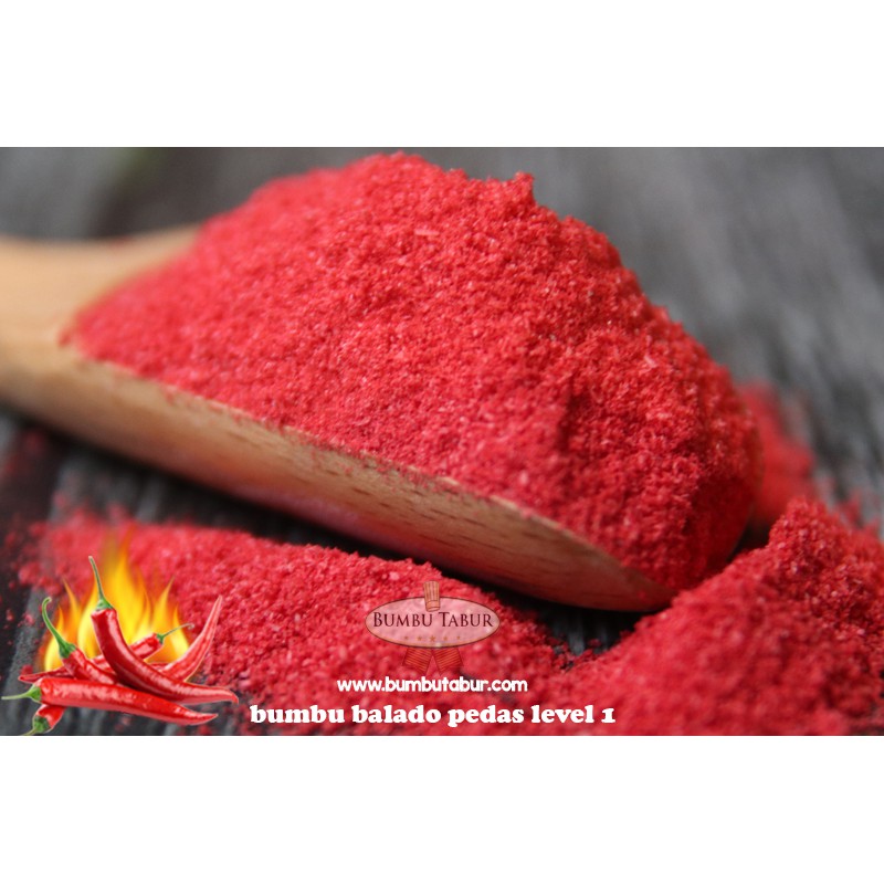 

BUMBU TABUR BALADO PEDAS LEVEL 1 FOOD GRADE KEMASAN 1KG