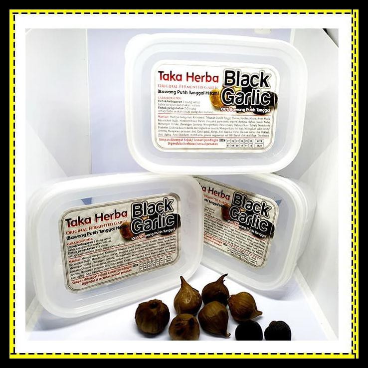 

Black Garlic Lanang 250 Gram - Bawang Putih Tunggal Hitam