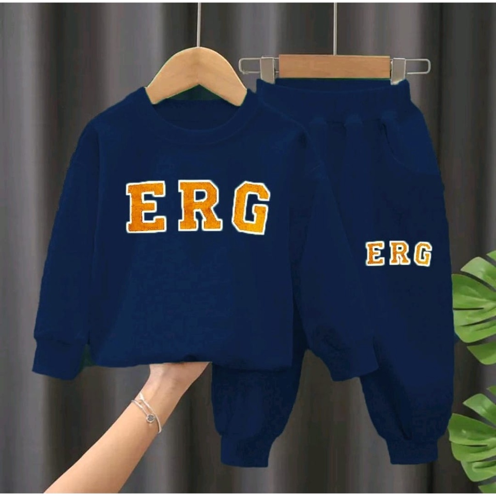 SETELAN SWEATER ANAK ERG SIZE 1-5 TAHUN TERBARU TERLARIS BAHAN BABYTERRY AMAN DAN NYYAMAN DIPAKAI