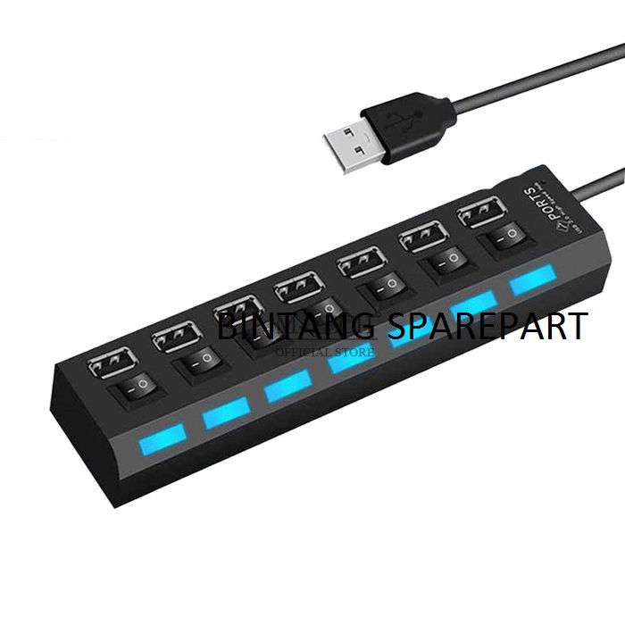 Usb 2.0 Hub Usb 7 Lubang Port 7 Switch