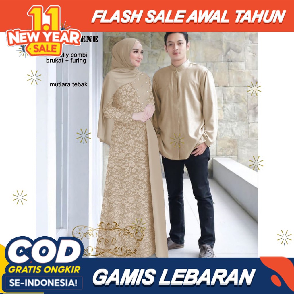 NS FC NAJIBAH GAMIS SYAR'I ASDF ( BIG SALE) MDS GAMIS SYARI KHADIJAH SATU SET KRUDUNG KHIMAR I.13130