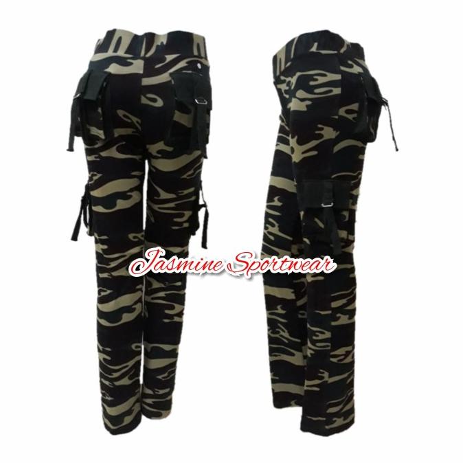 Celana Senam Cargo Loreng Army Panjang