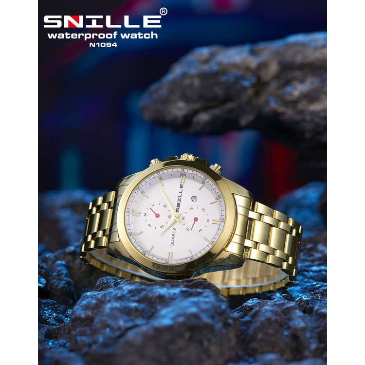 Snille Jam Tangan Rantai Wanita Unisex Original Asli Anti Air Waterproof 1094