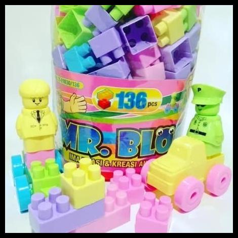 Mainan Blok Lego Besar Isi 136 Pcs