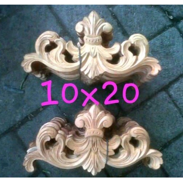 UKIRAN MAHKOTA SPANYOL/ Ornamen tempel jepara/ Ukiran kayu tempel kayu mahoni