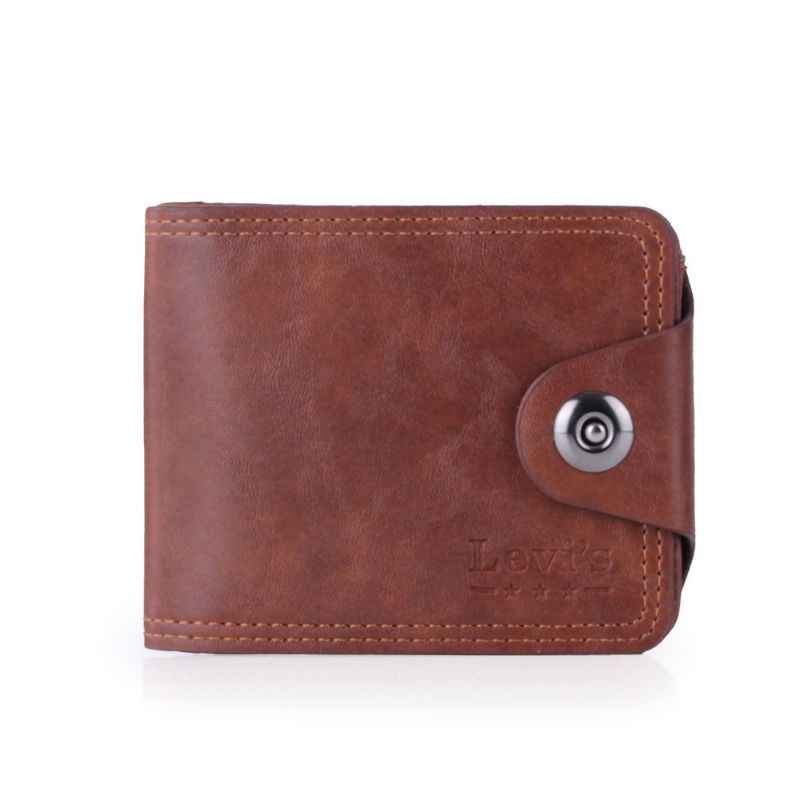 Dompet Lipat Pria Model Terbaru Harga Murah Fashion PU LEATHER Koin Kartu Original Best Lokal Produk