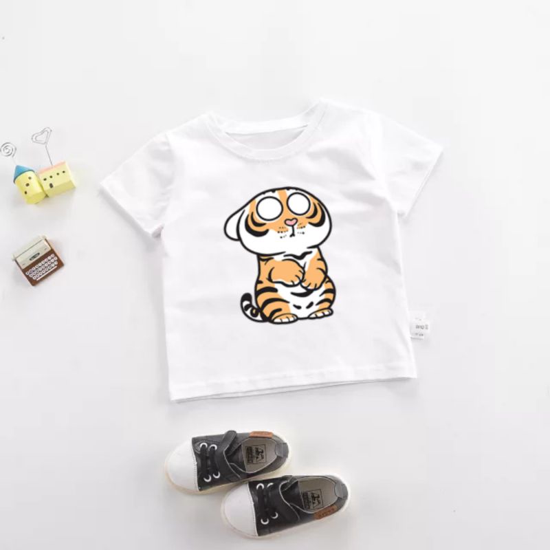 Baju Anak Gambar Harimau Lucu Kaos Oblong Anak Baju Anak Gambar Kaos Distro Anak Ideal untuk Anak Usia 2 sampai 10 Tahun