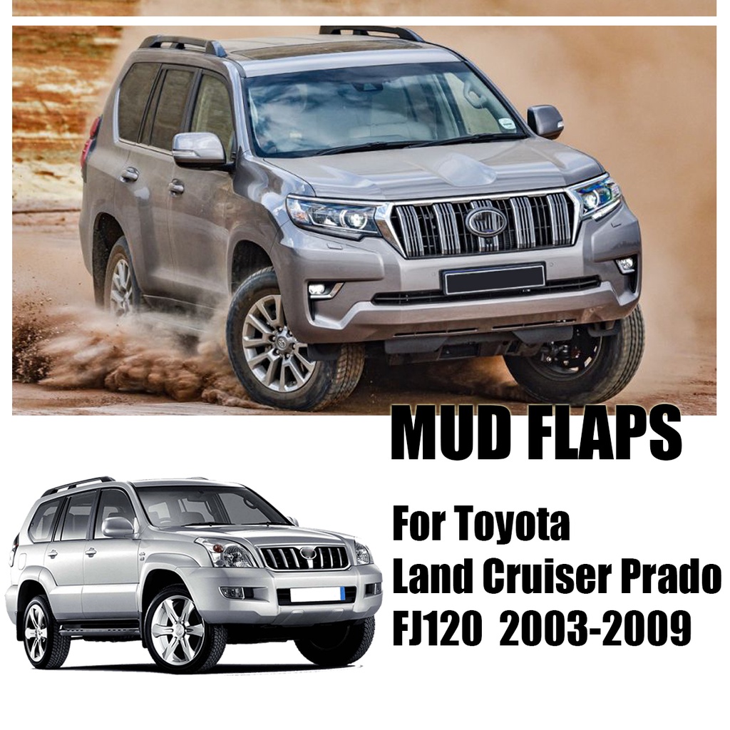 1set Flaps Lumpur Mobil Untuk Toyota Land Cruiser Prado FJ120 2006 Mudguards Splash Guard Fender Mudflaps Aksesoris