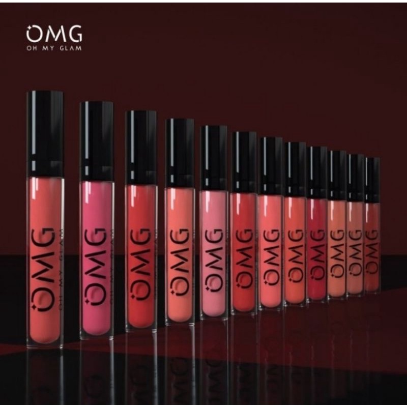 OMG oh my glam matte kiss lip cream (lipstick lipcream)