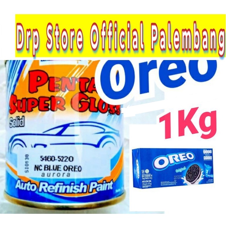 Cat Biru Oreo 1Kg Penta Super Gloss Blue Oreo Solid Glos 1 Kg 1Kilo Kilo Sekilo