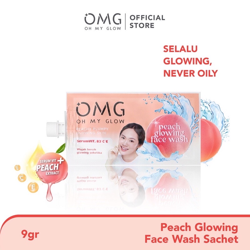 OMG Peach Glowing Face Wash 9 gr