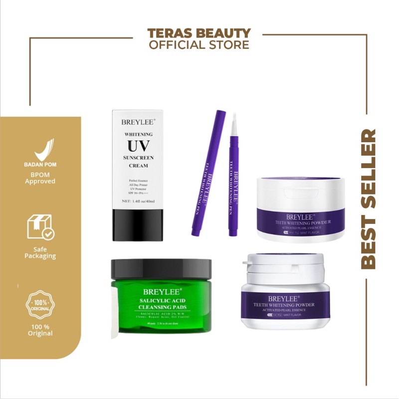 (READY STOCK) BREYLEE TEETH WHITENING POWDER AND PEN BREYLEE | CLEANING PADS | PEMUTIH GIGI BREYLEE 