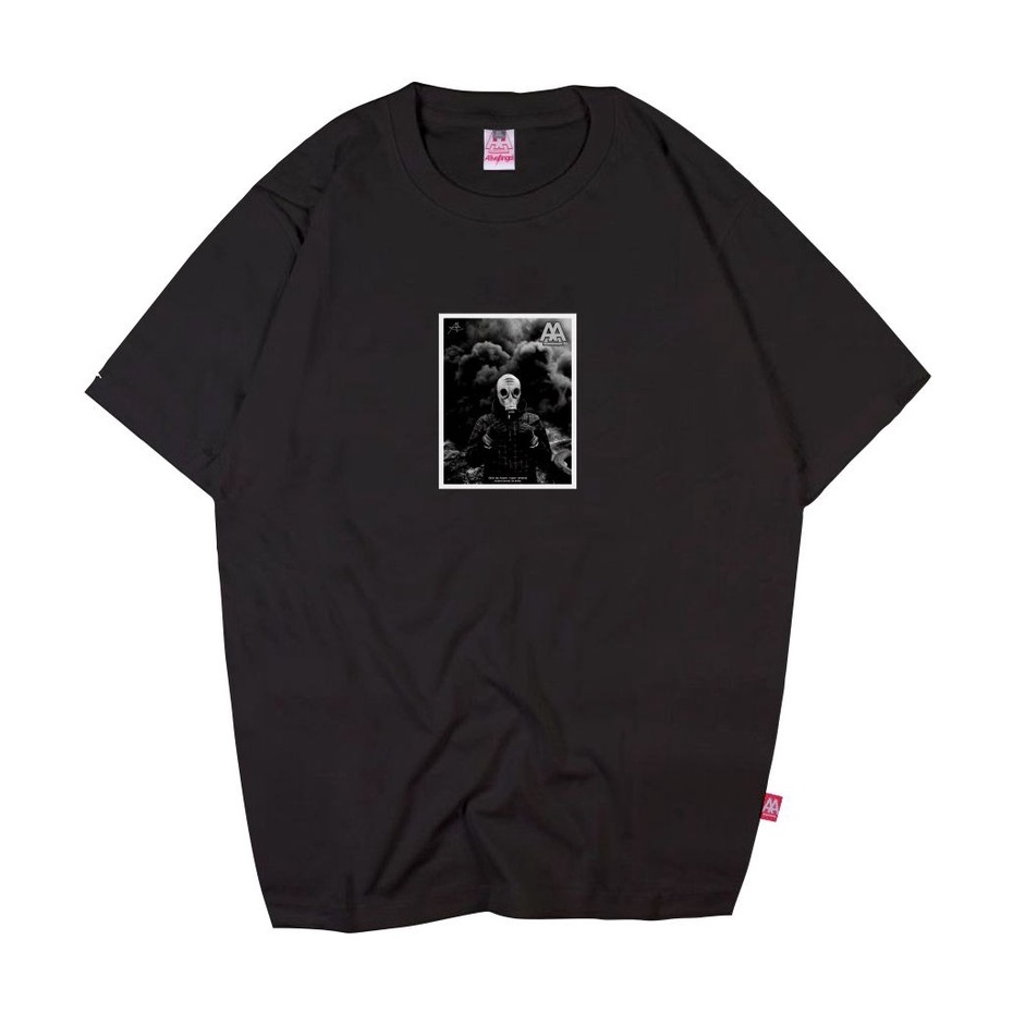TSHIRT PRIA SIMPLE / MASK TOXIC / KAOS STREETWEAR / ORIGINAL / ALIVE ANGEL GOODNESS / BLACK TEE / BA