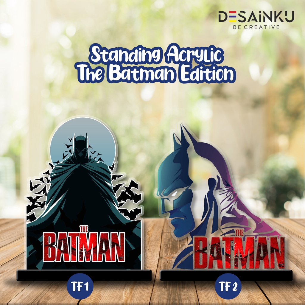 STANDING AKRILIK THE BATMAN EDITION / HADIAH ULANG TAHUN / KADO CUSTOM/KADO UNIK