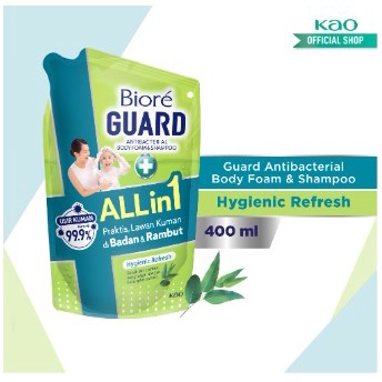 Biore Guard All in 1 Shampo Sabun Mandi Cair Anti Bakteri Hygienic 100 ml/ 400ml NEW