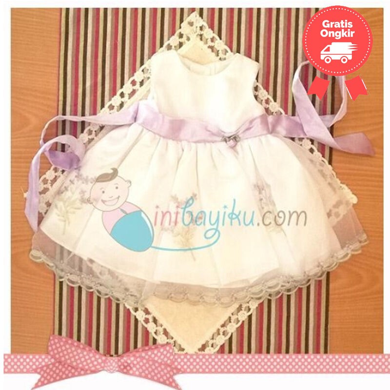 DRESS ANAK - Satin Flower Dress