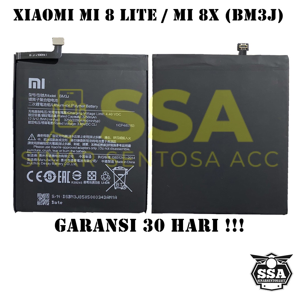 Baterai Xiaomi Mi 8 Lite Mi 8x BM3J Redmi BM 3J Original OEM Batu Batere Batre Battery Batrai Batrei ori hp Xiao Mi Mi8 Lite Mi8Lite Milite Xiaomi8x Mi8x Xiaomi8lite Garansi