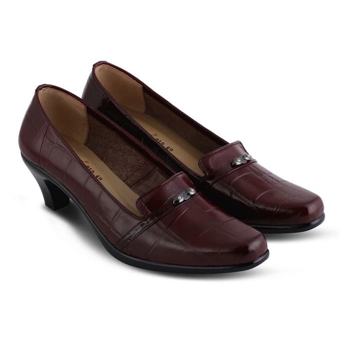 sepatu wanita formal sepatu pentofel kulit JK Collection original 6 cm