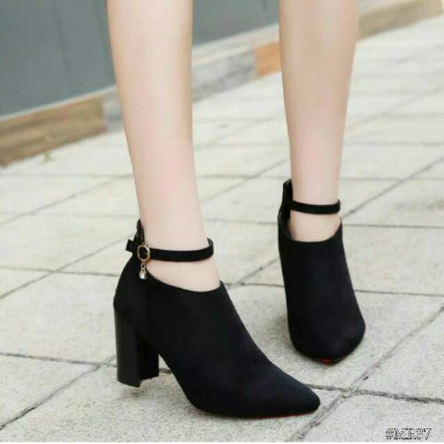 Heighhils Ibu Ibu High Heels Sandal Hail Hils Kekinian Termurah Sendal Jinjit Pesta Wanita Heals 7Cm