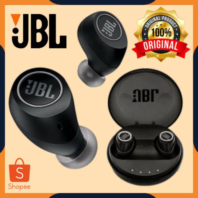 HEADSET HEDSET HEADSEAT BLUETOOTH BLUTUT JBL FREE TRULY WIRELESS HANDSFREE JBL ORIGINAL 99.99% MURAH