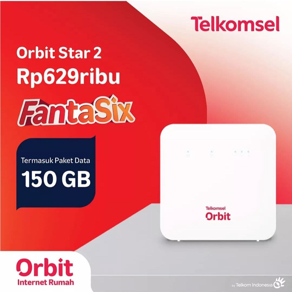 Telkomsel Modem  Orbit Star 2 Wifi Hotspot Termurah Kualitas Terbaik (Free 25GB/30 Hari untuk 6 Bula