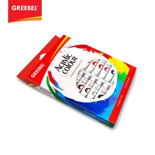 

Grebel Acrylic Colour Non-Toxic 24tube