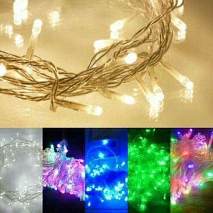 Lampu Hias 100 LED 10 Meter 10M Tumblr Kamar Tidur Gantung Natal Tirai Light Dekorasi