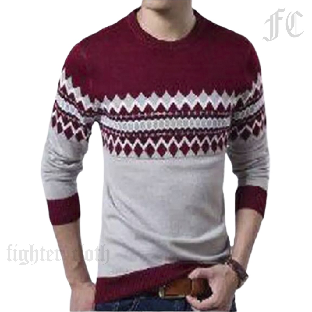 pojoksweater.id - Sweater Rajut Michael Tribal Kualitas Terbaik