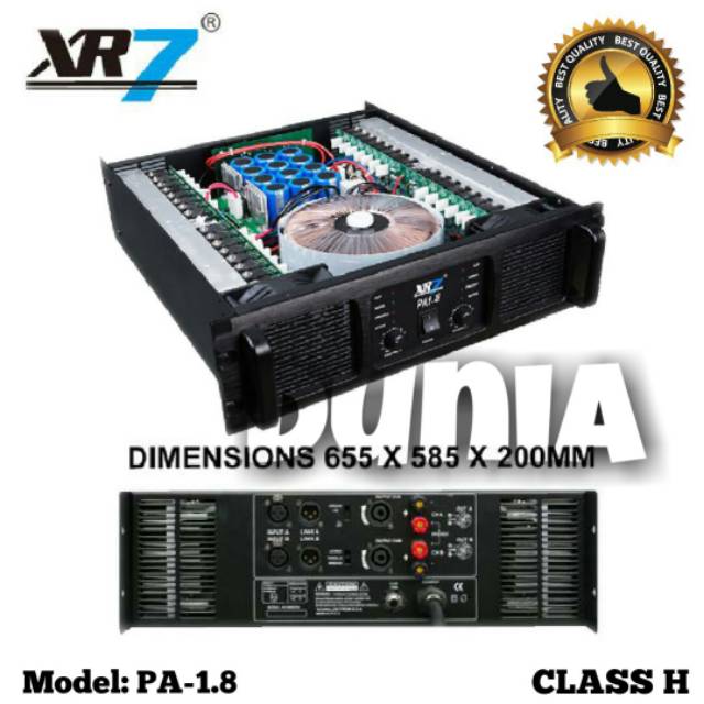 Power XR7 PA 1.8 Amplifier Class H Original