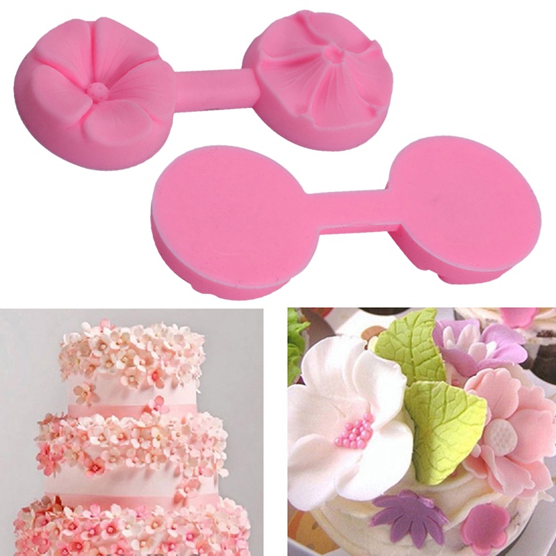 (Dreamdreaming.Id) Cetakan Fondant / Cokelat Bentuk Bunga Mawar 3d Bahan Silikon Untuk Dekorasi Kue